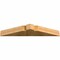 Ekena Millwork Portland Rough Sawn Timber Gable Bracket, Western Red Cedar, 48"W x 8"H x 6"D x 6"F, 4/12 Pitch GBW048X08X0606POR00RWR - alternate 4